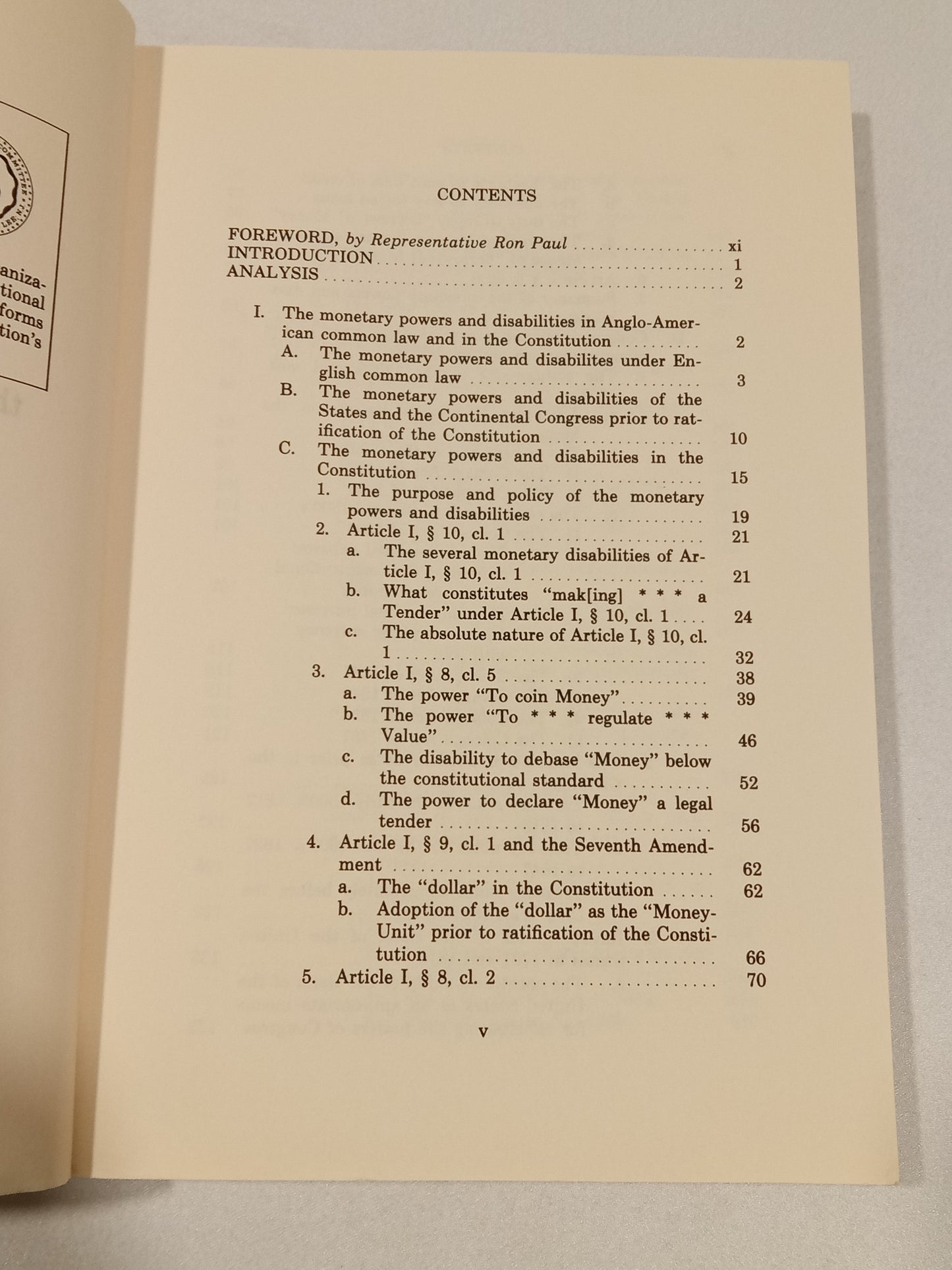 Pieces of Eight: The Monetary Powers and Disabilities of the United States Constitution by Edwin Veira