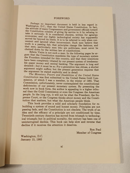 Pieces of Eight: The Monetary Powers and Disabilities of the United States Constitution by Edwin Veira