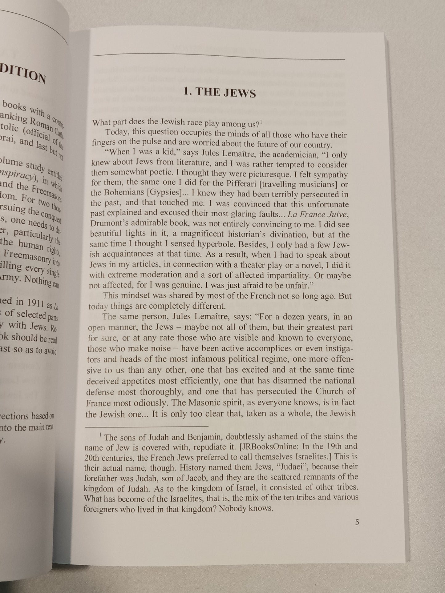 Jewish Question: Notes and Documents by Henri Delassus PB
