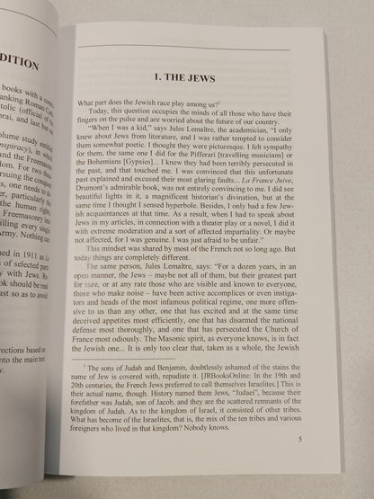Jewish Question: Notes and Documents by Henri Delassus PB