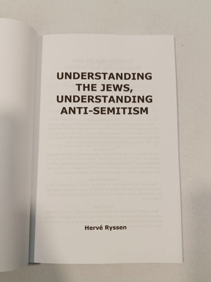 Understanding the Jews, Understanding Anti-Semitism by Herve Ryssen PB