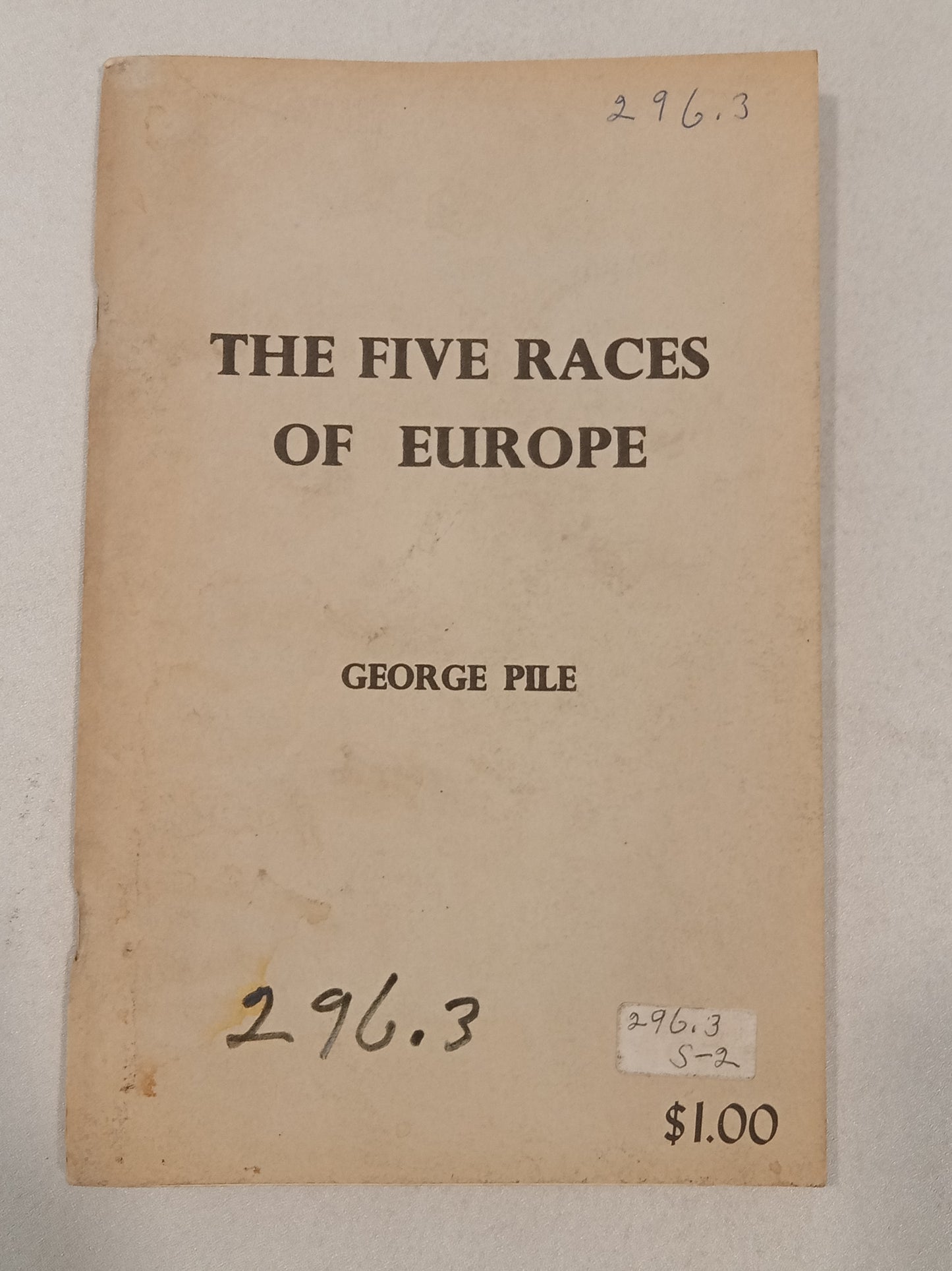 Five Races of Europe by George Pile SB