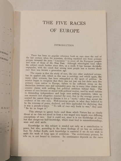 Five Races of Europe by George Pile SB