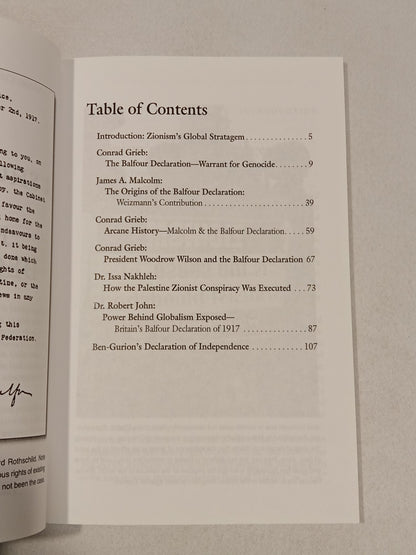 Short History of the Balfour Declaration by John Tiffany PB