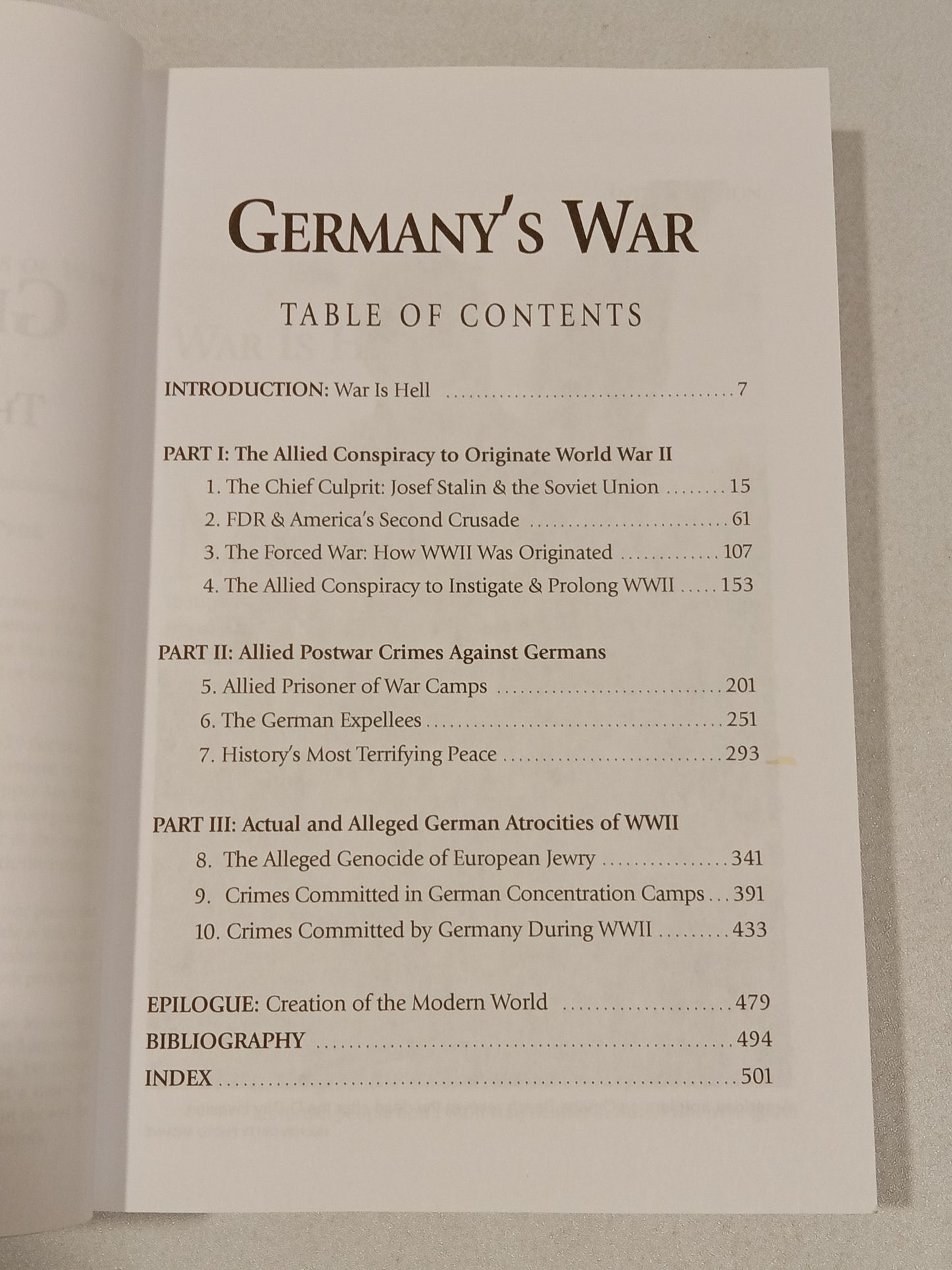 Germany's War: The Origins, Aftermath, and Atrocities of World War II by John Wear PB