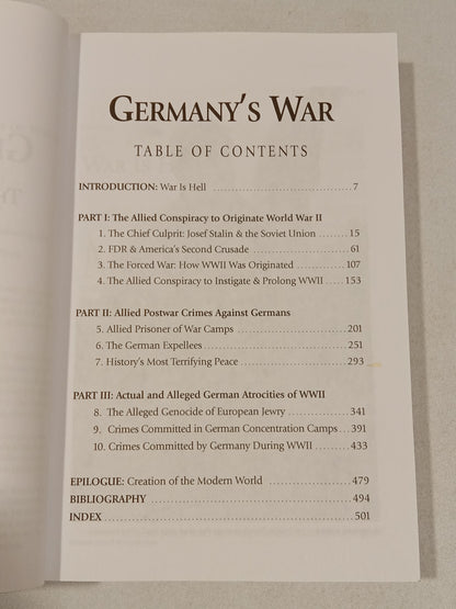 Germany's War: The Origins, Aftermath, and Atrocities of World War II by John Wear PB
