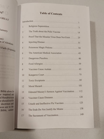 Vaccine Danger: Quackery and Sin by Edward Hendrie PB
