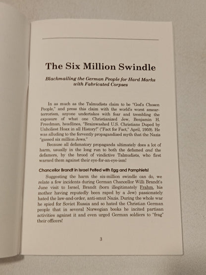 Six Million Swindle: Blackmailing the German People for Hard Marks with Fabricated Corpses by Austin App SB