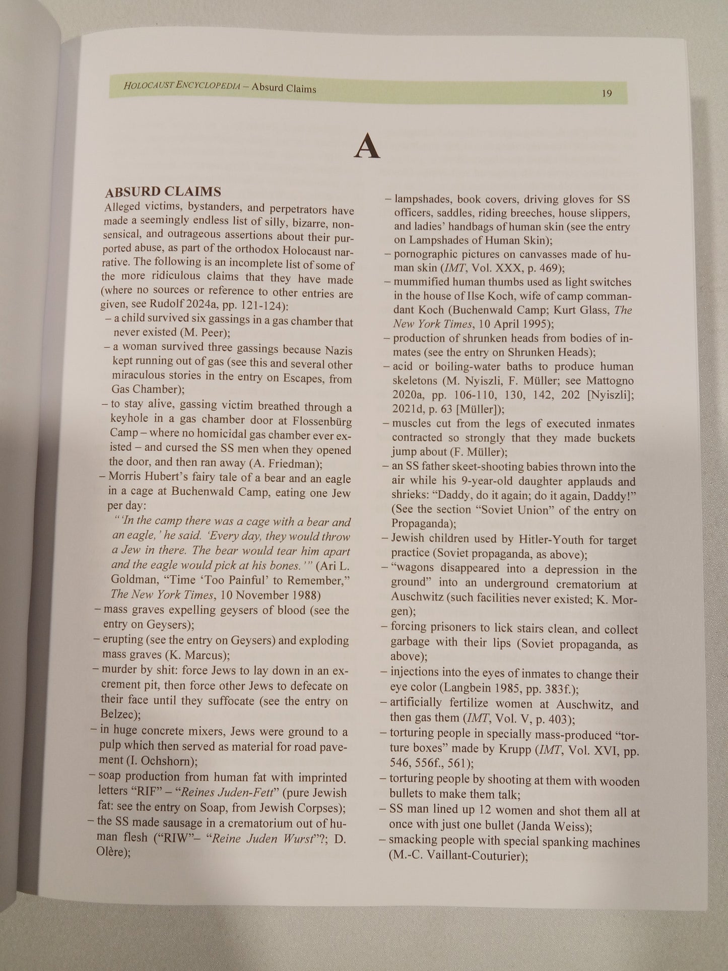 Holocaust Encyclopedia by Germar Rudolf HB