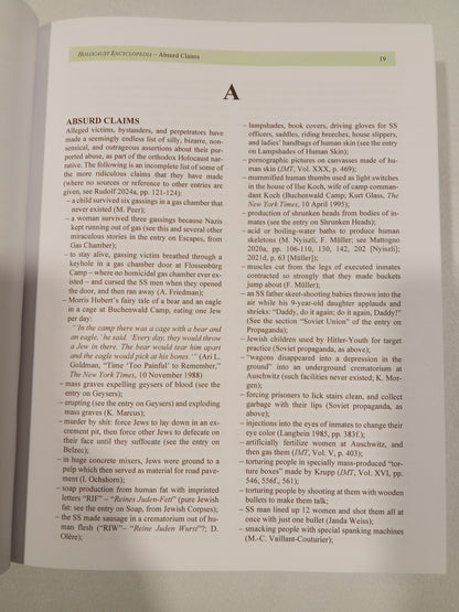 Holocaust Encyclopedia by Germar Rudolf HB
