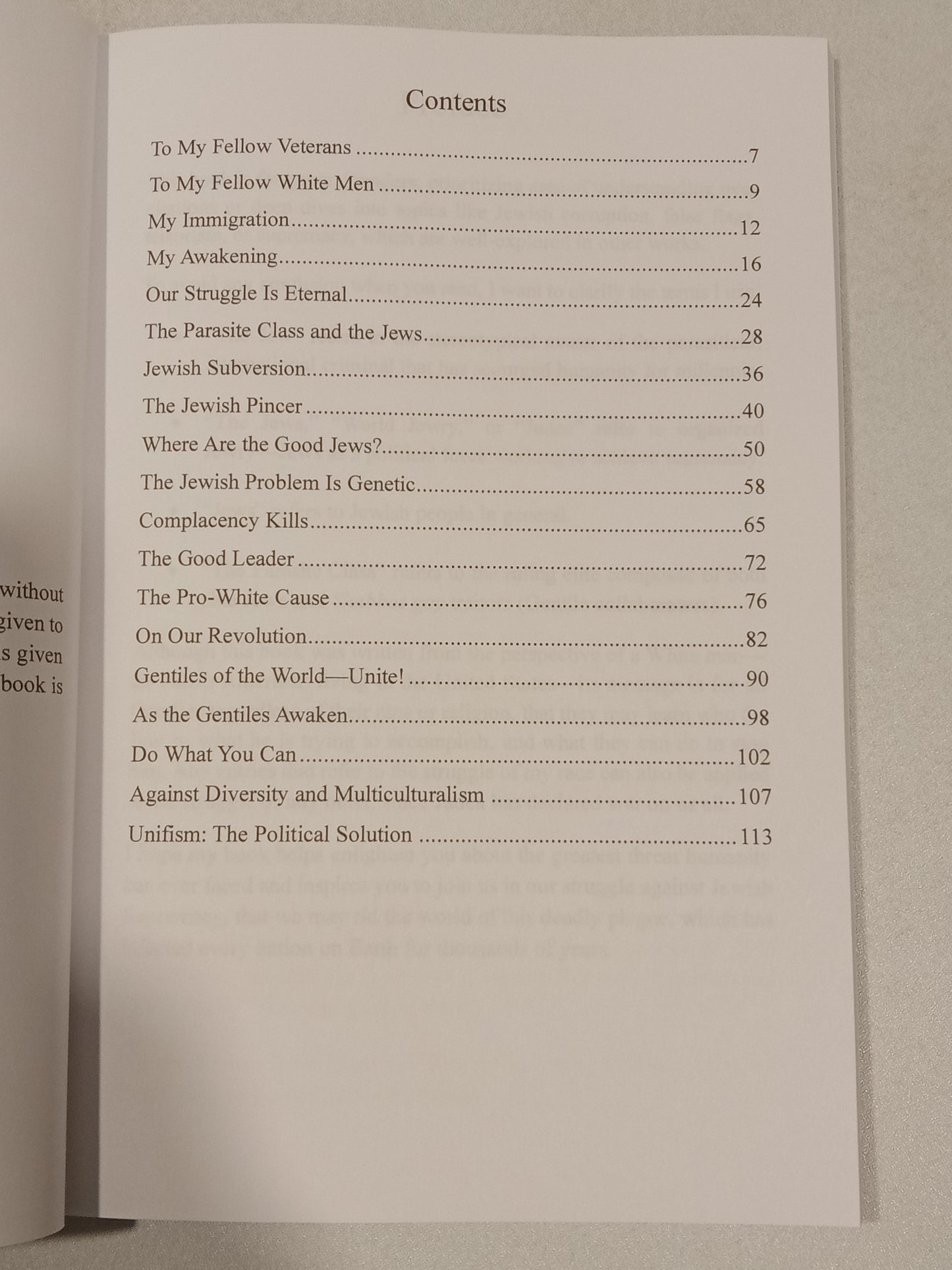 'Our Struggle: The Threat of Jewish Supremacy by Lucas Gage PB