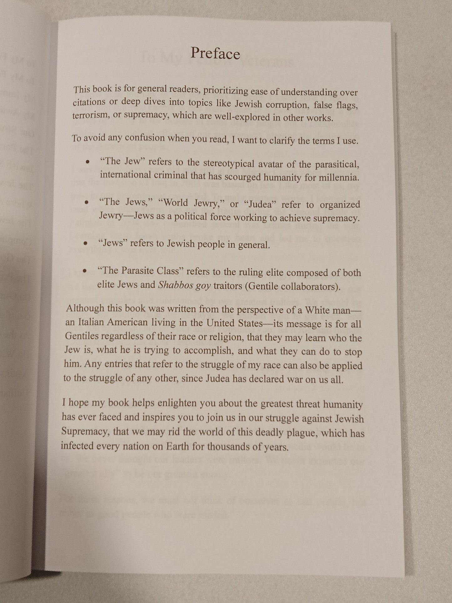 'Our Struggle: The Threat of Jewish Supremacy by Lucas Gage PB