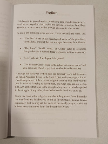 'Our Struggle: The Threat of Jewish Supremacy by Lucas Gage PB