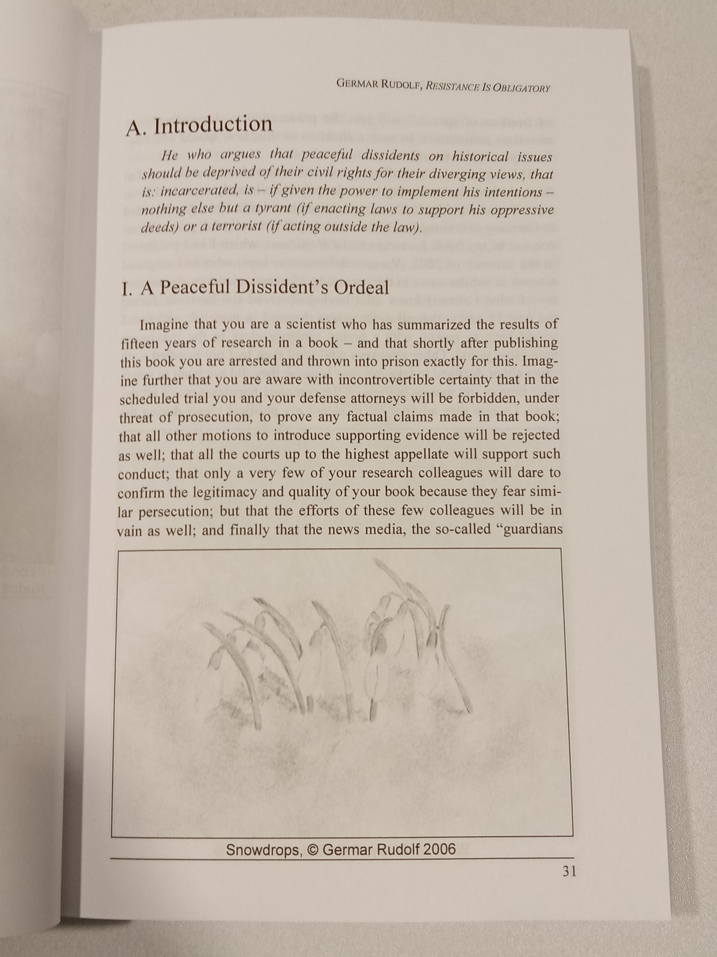 Resistance is Obligatory!: Why Freedom of Speech Matters by Germar Rudolf PB