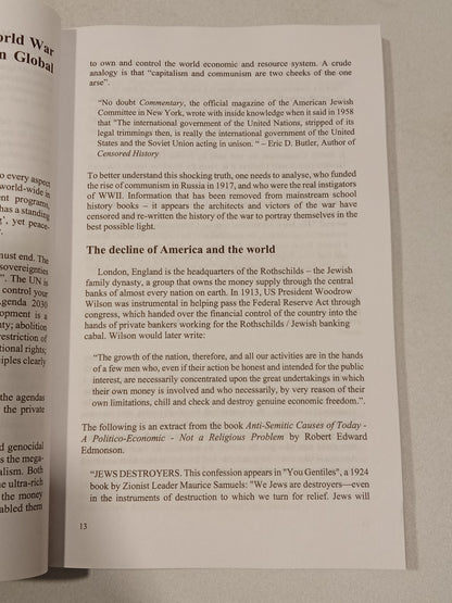 'Censored History: World War 2, Communism, Zionism, Jews and the Vatican by Mark Keenan