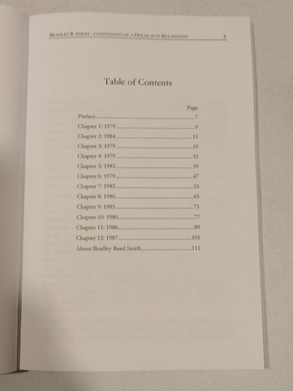 Confessions of a Holocaust Revisionist by Bradley Smith PB