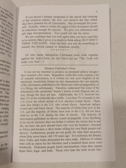 Who Brought the Slaves to America? (Jews Did) by Walter White SB