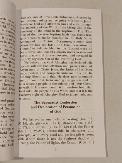 Christian Separatist Manifesto by V. Herrell PB
