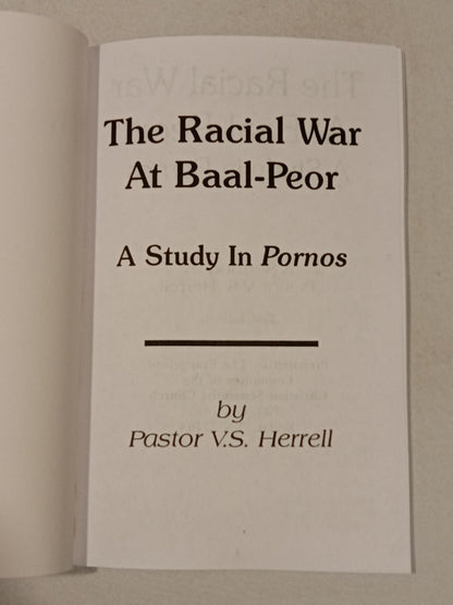 Racial War at Baal-Peor: A Study in Pornos by V. Herrell PB