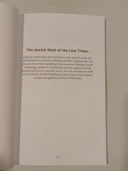 Jewish Myth of the Lost Tribes by V. Herrell PB