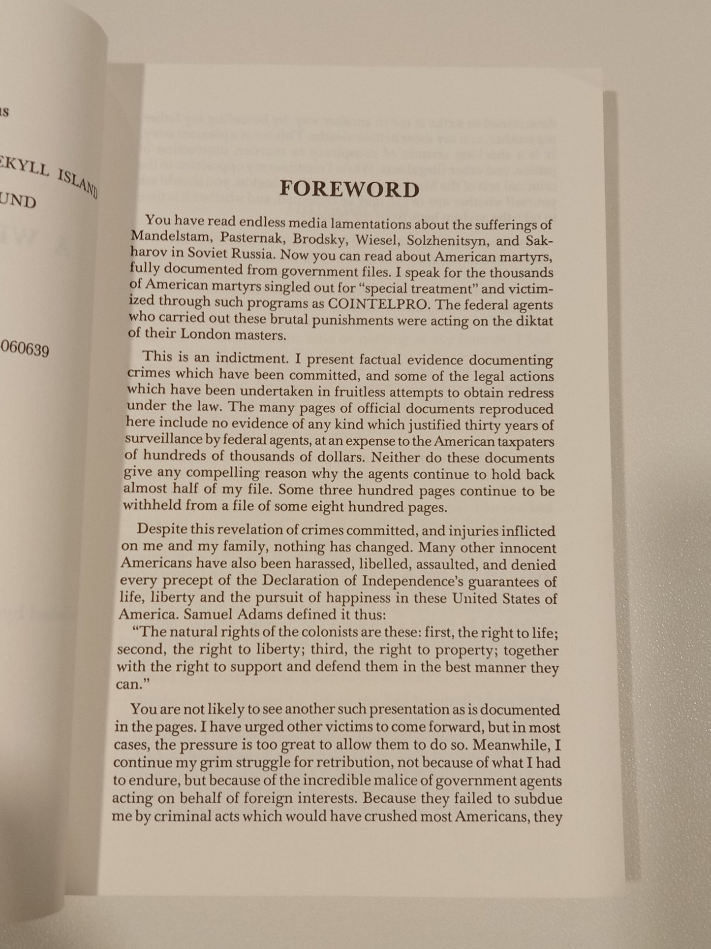 Writ for Martyrs by Eustace Mullins PB