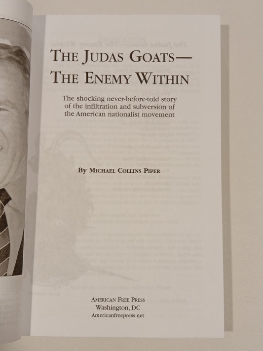 Judas Goats: The Enemy Within by Michael Piper PB