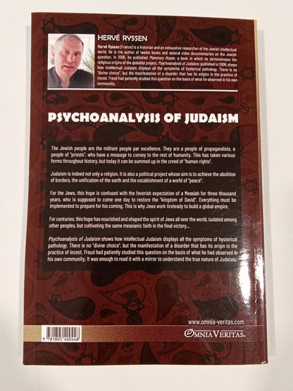 Psychoanalysis of Judaism by Herve Ryssen PB