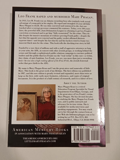 Murder of Little Mary Fagan: A True Story by Mary Phagan-Kean PB