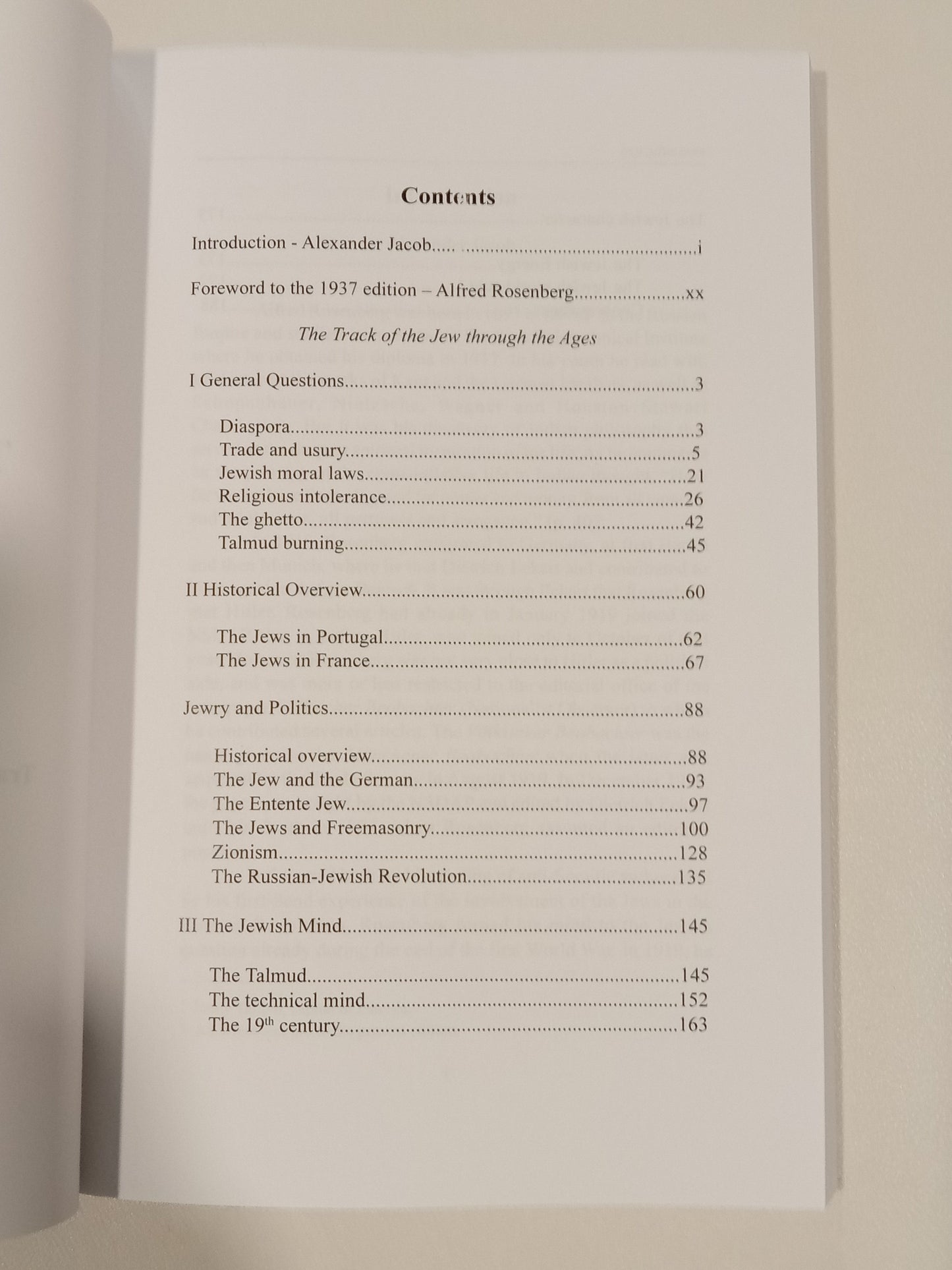 Track of the Jew Through the Ages by Alfred Rosenberg PB