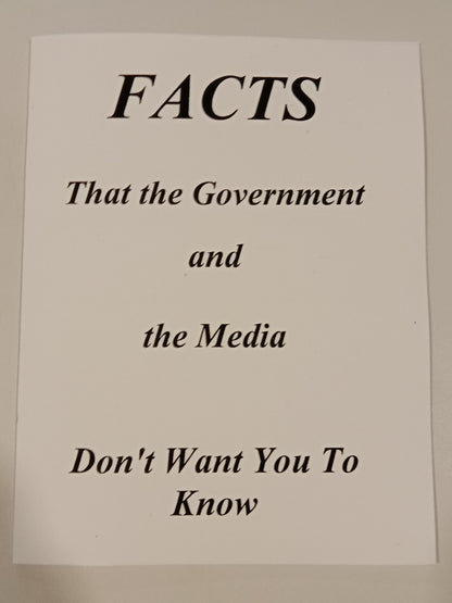 Facts That the Government and Media Don't Want You to Know by Matthew Hale PB