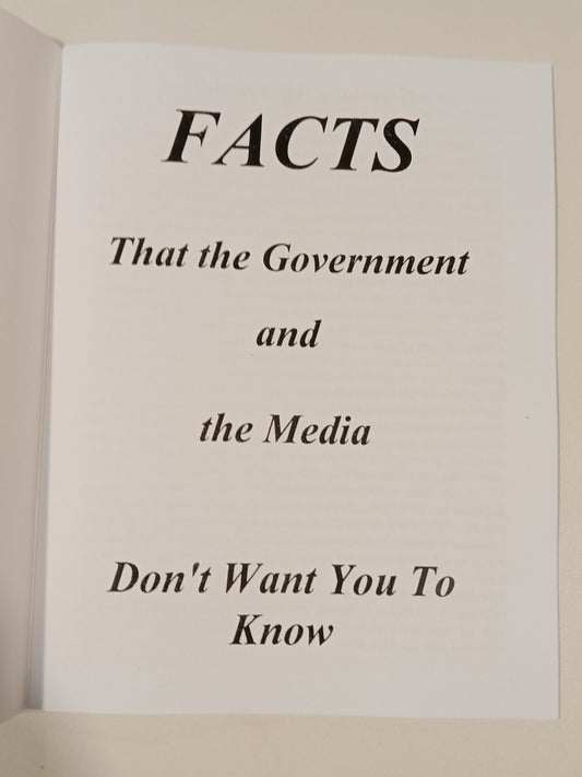Facts That the Government and Media Don't Want You to Know by Matthew Hale PB
