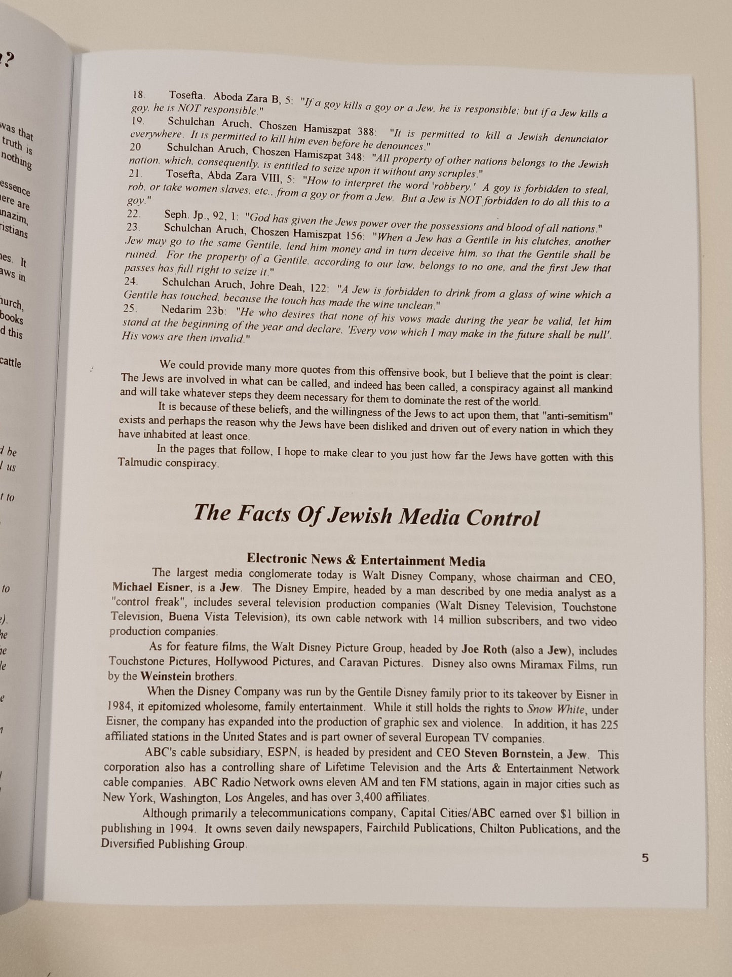 Facts That the Government and Media Don't Want You to Know by Matthew Hale PB
