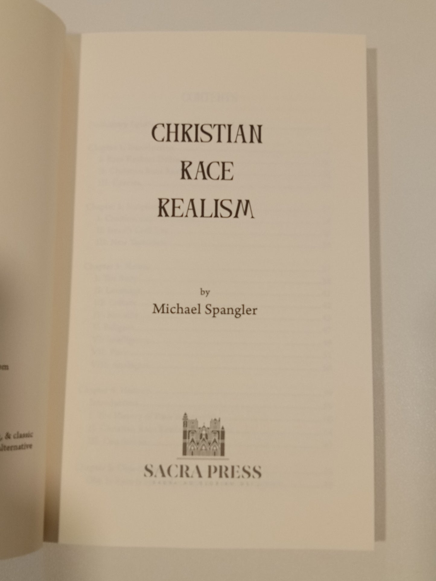 Christian Race Realism by Michael Spangler PB