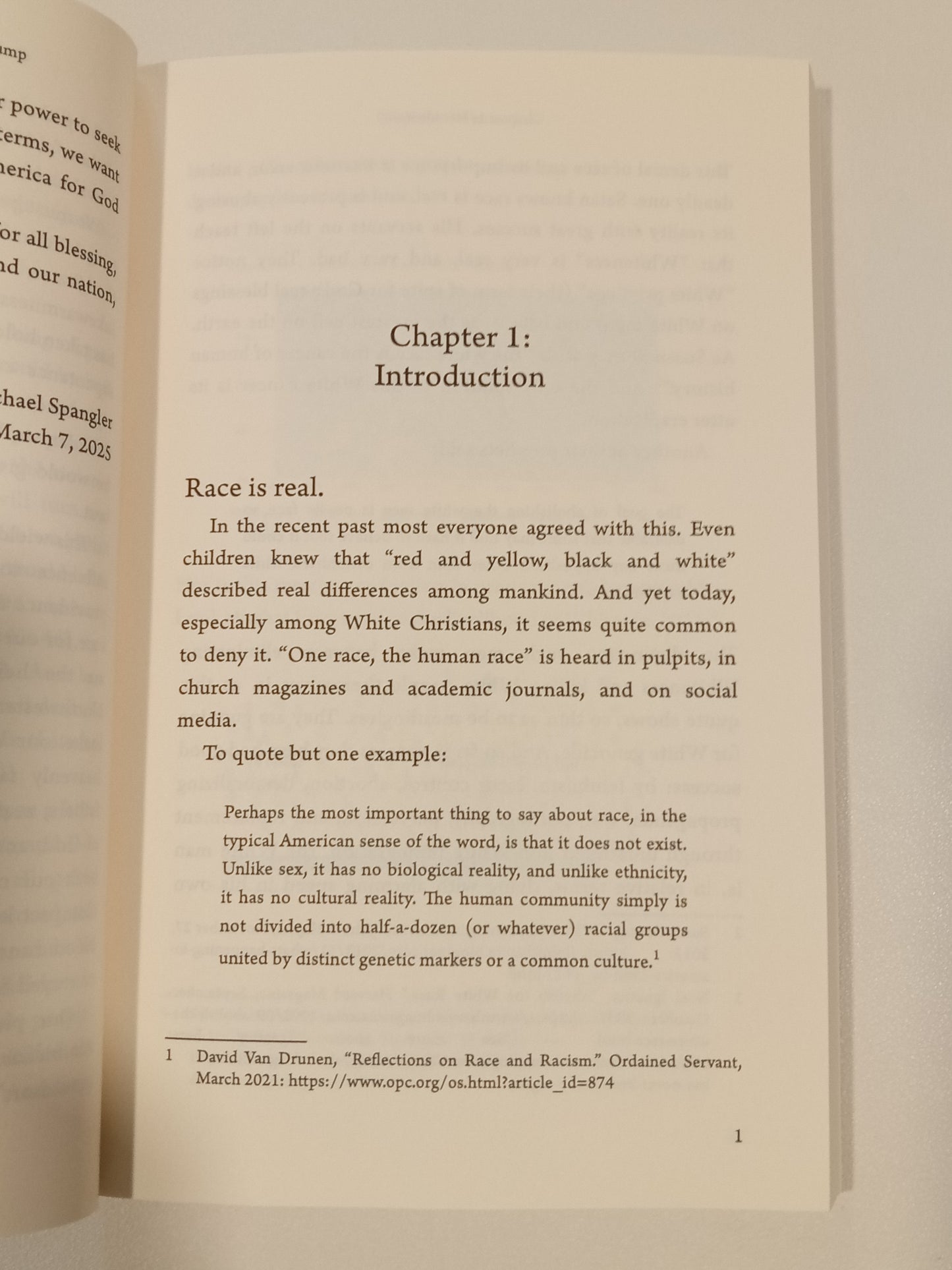 Christian Race Realism by Michael Spangler PB