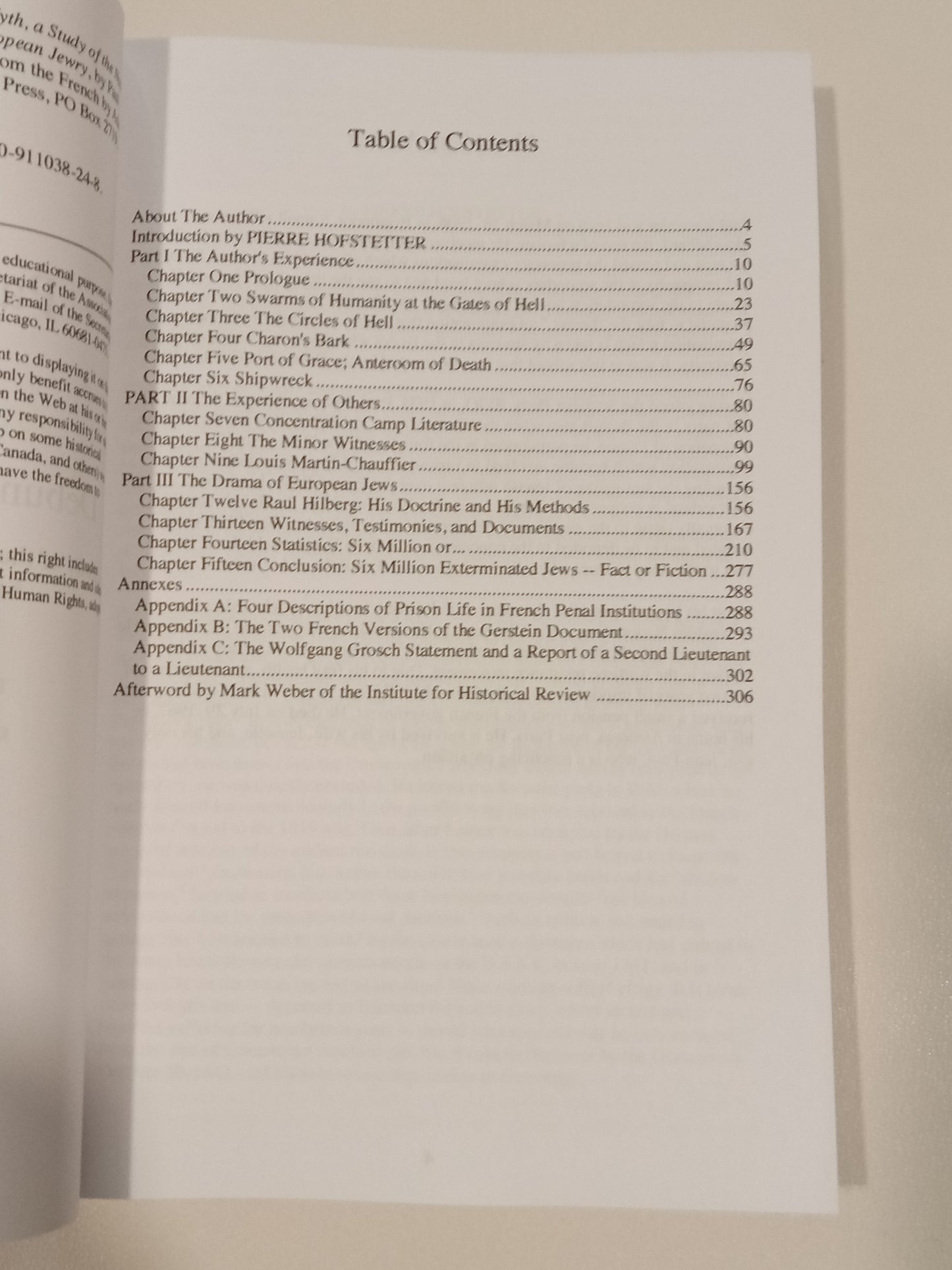 Debunking the Genocide Myth by Paul Rassinier PB