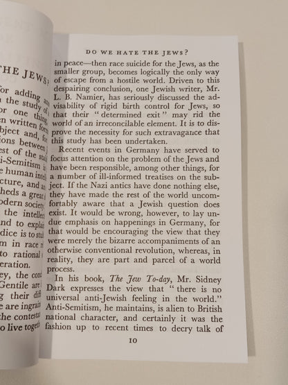 Intelligent Man's Guide to Jew-Baiting by George Sacks PB