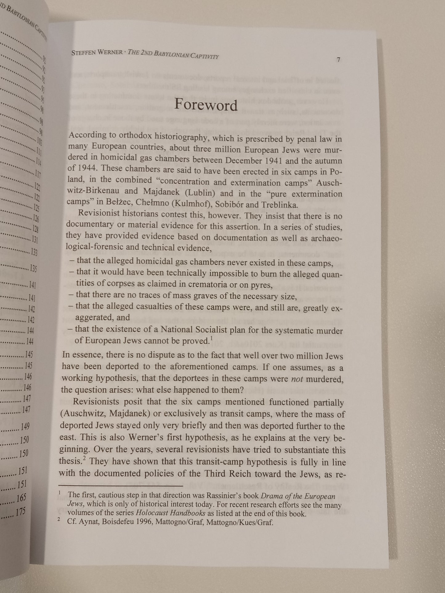 Second Babylonian Captivity: The Fate of the Jews by Steffen Werner PB