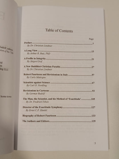 Exactitude: Festschrift for Professor Dr. Robert Faurisson by Germar Rudolf PB