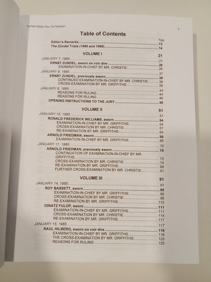 First Zundel Trial: The Transcript by Germar Rudolf PB