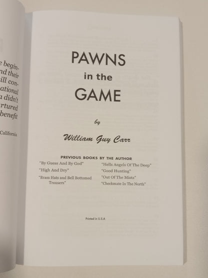 Pawns in the Game by William Carr PB