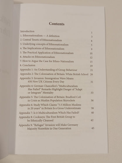 Folk and Nation: Ethnonationalism Explained by Arthur Kemp PB