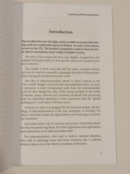 Folk and Nation: Ethnonationalism Explained by Arthur Kemp PB