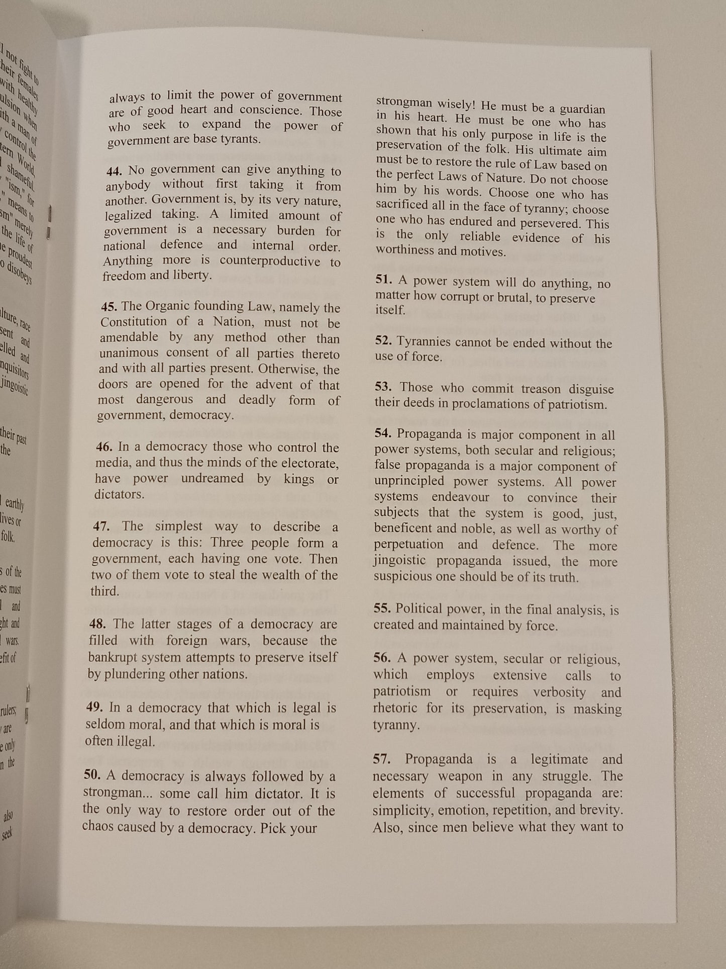 '88 Precepts by David Lane SB
