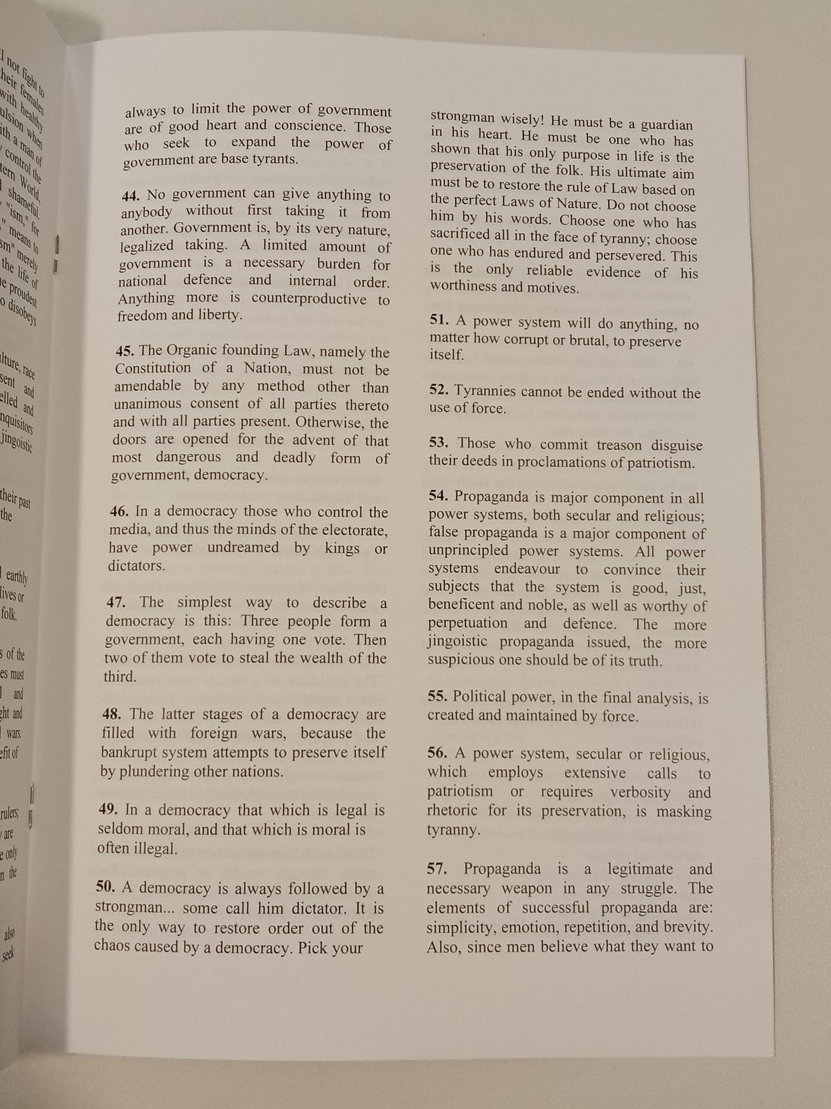 '88 Precepts by David Lane SB