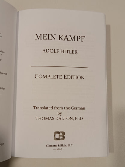 Mein Kampf, Complete Edition by Adolf Hitler HB