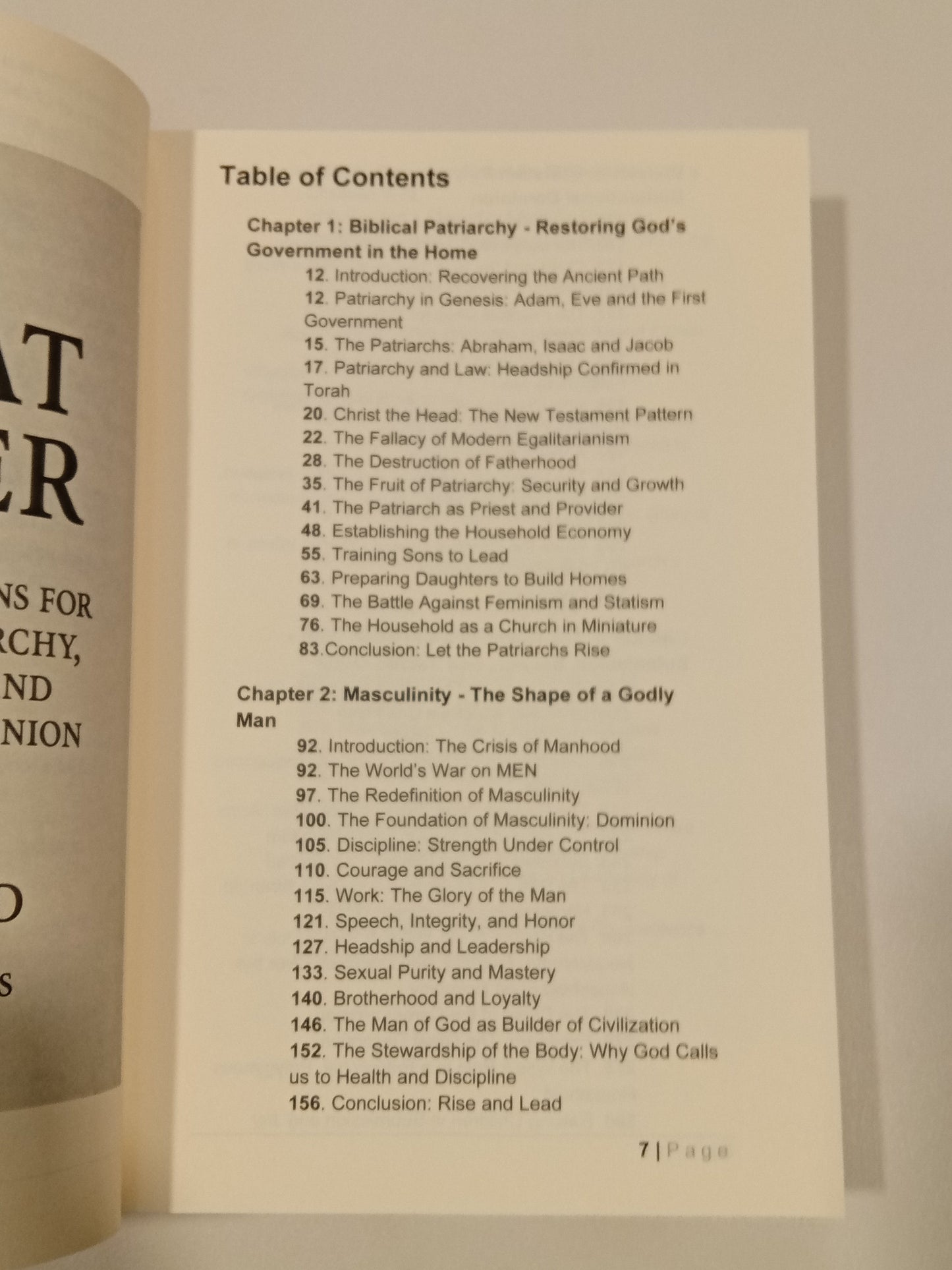 Great Order: Bold Foundations for Biblical Patriarchy, Masculinity, and Household Dominion by Lord Redbeard (Jason Cook) PB