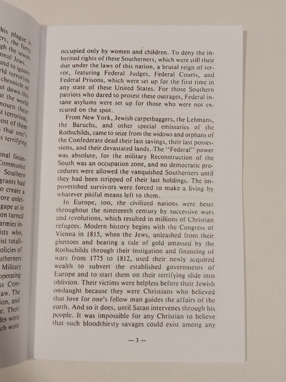 Secret Holocaust by Eustace Mullins SB