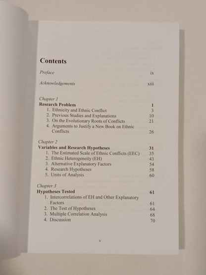 Ethnic Conflicts: Their Biological Roots in Ethnic Nepotism by Tatu Vanhanen PB