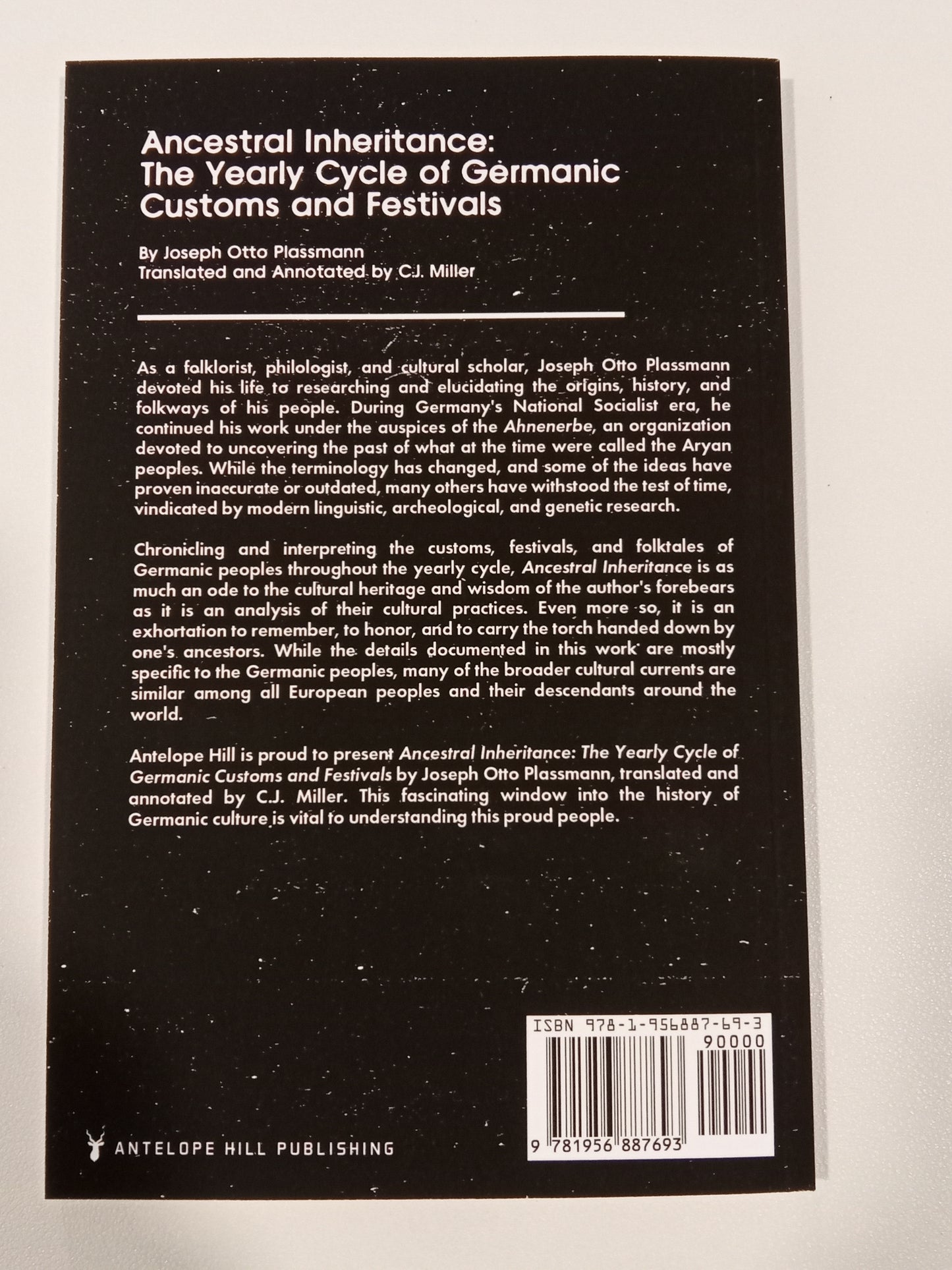 Ancestral Inheritance: Germanic Customs and Festivals by Joseph Plassman PB