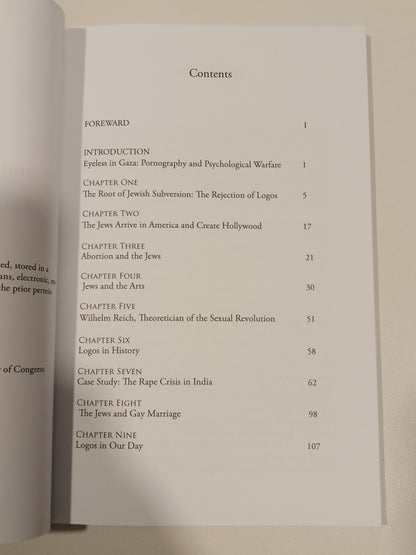 Jews and Moral Subversion by Michael Jones PB